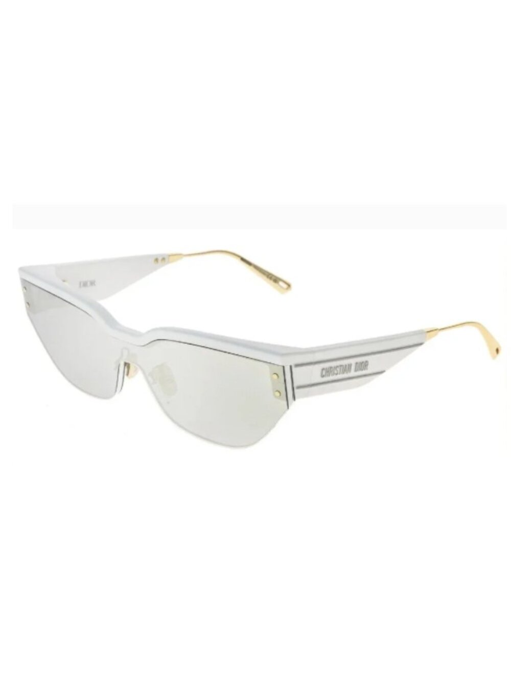 NEW CHRISTIAN DIOR DIORCLUB M3U White Silver Mirror Sunglasses CD40089U